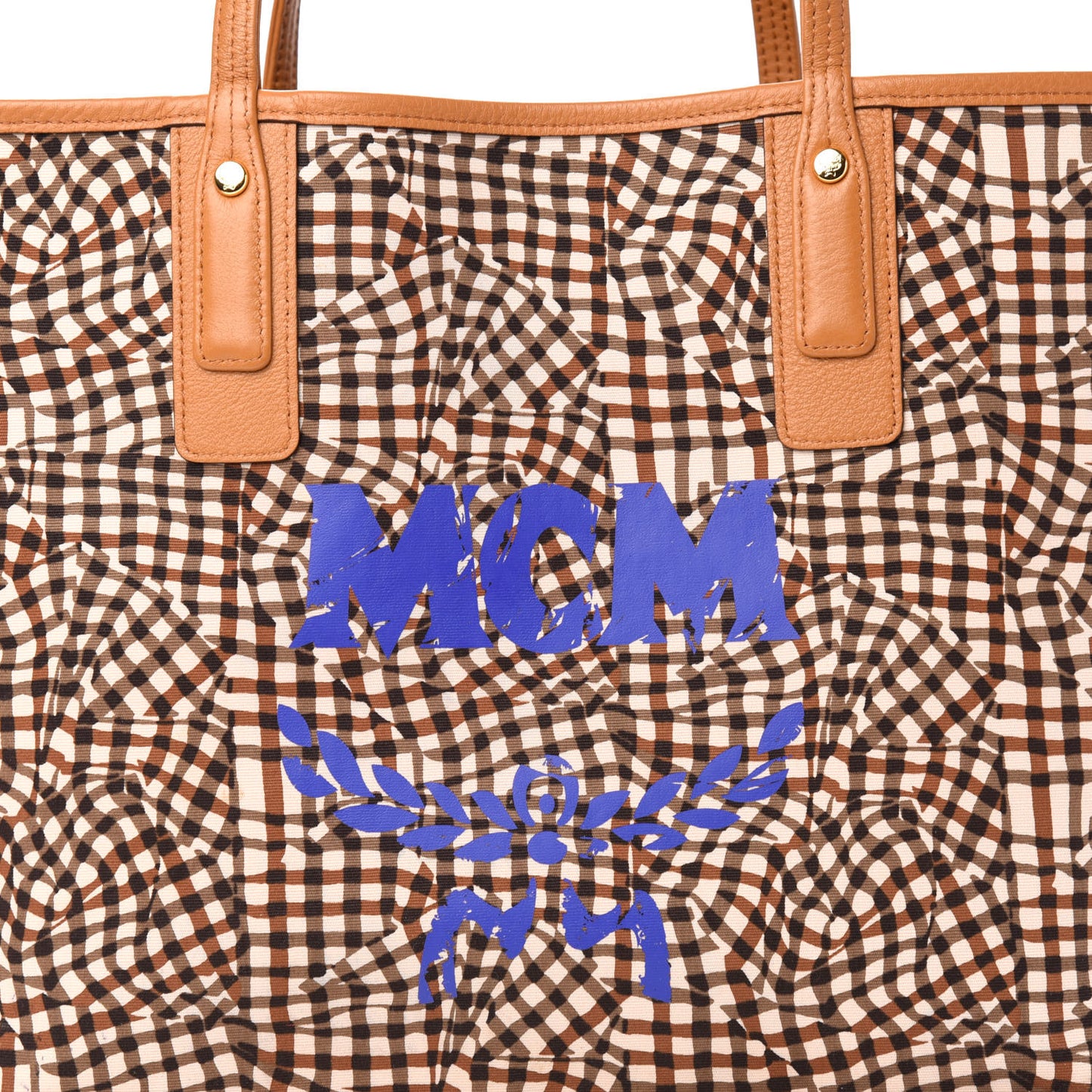 Visetos Medium Liz Reversible Shopper Tote Cognac