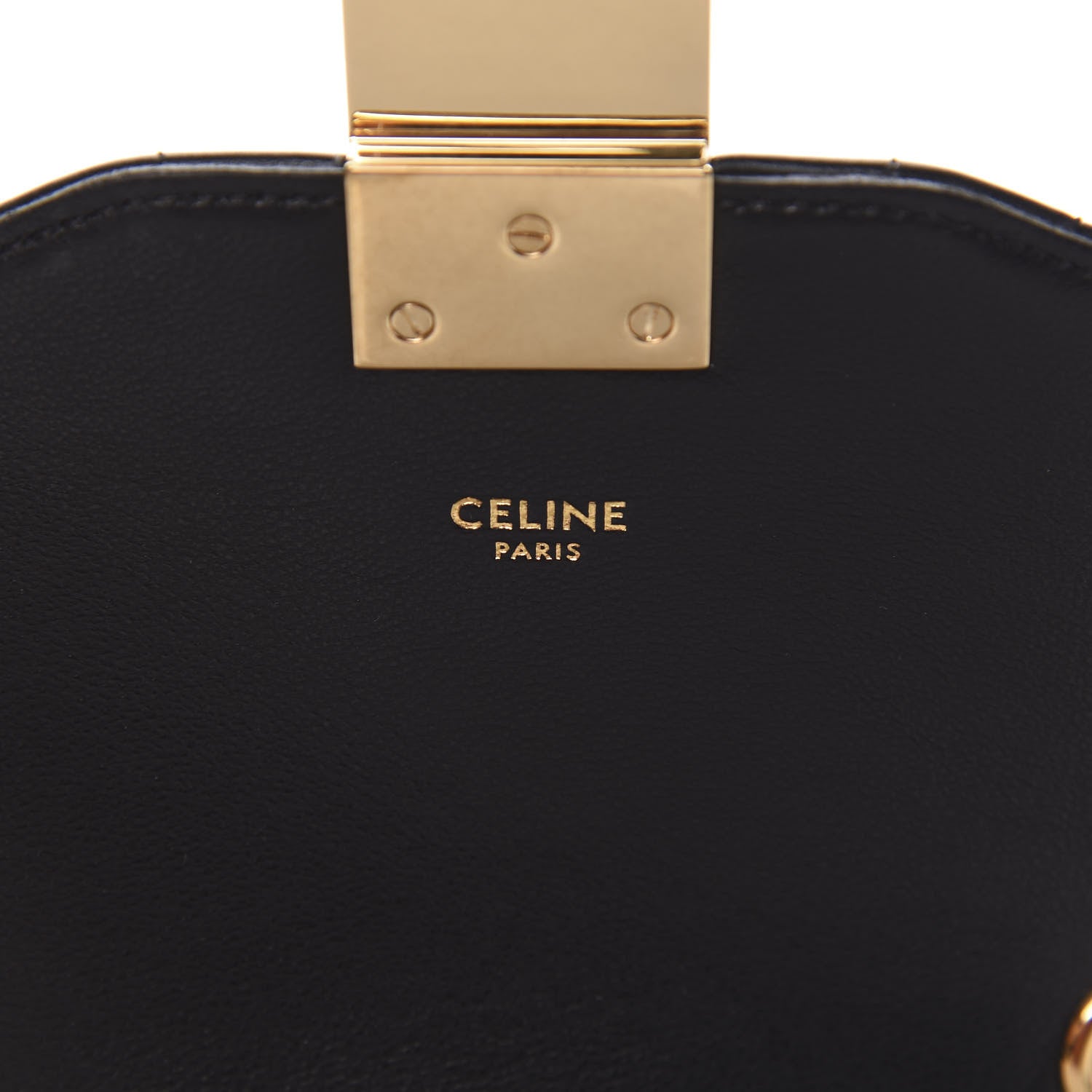 Celine Calfskin Quilted Small C Bag Black 5 of 9