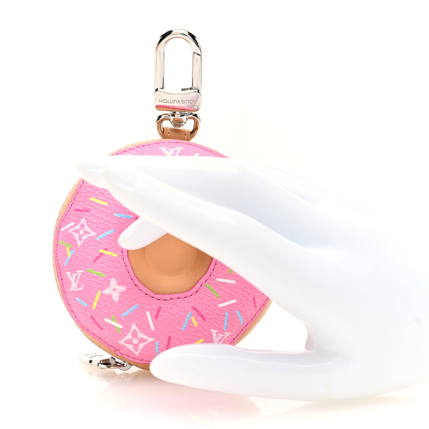Louis Vuitton LV Donut Bag Charm Key Holder Pink 1662767