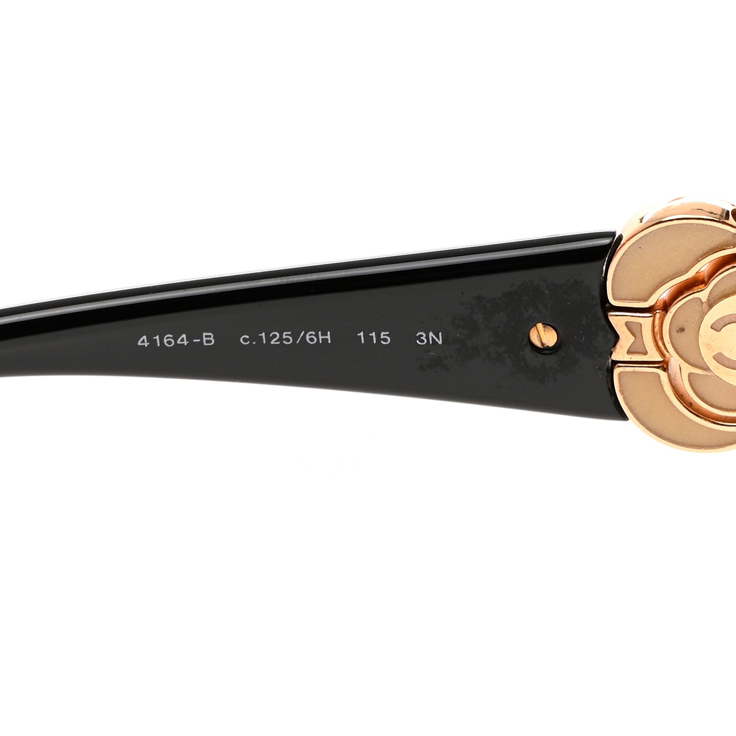 Chanel Swarovski Crystal Camellia CC Sunglasses 4164-B Bronze 5 of 8