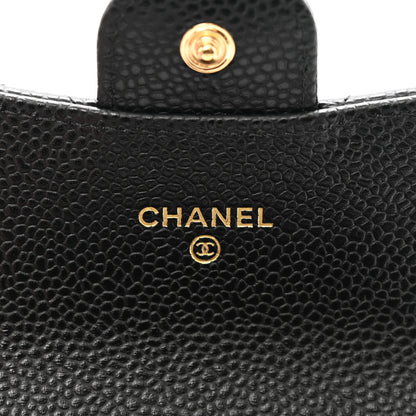 Chanel Caviar Quilted Flap Card Holder Wallet Black 7 of 9