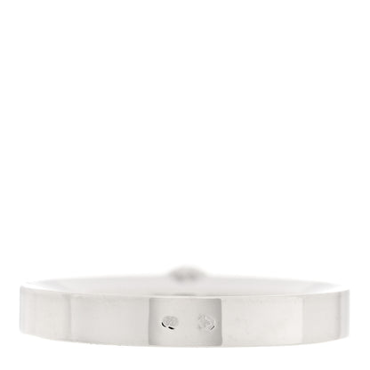 Cartier 18K White Gold Diamond .24ct Date Solitaire Ring 48 4.5 3 of 4