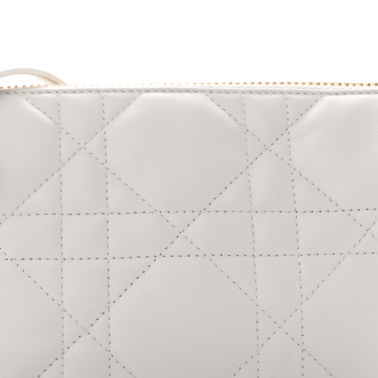 Lambskin Cannage Small Dior Vibe Hobo Bag Latte