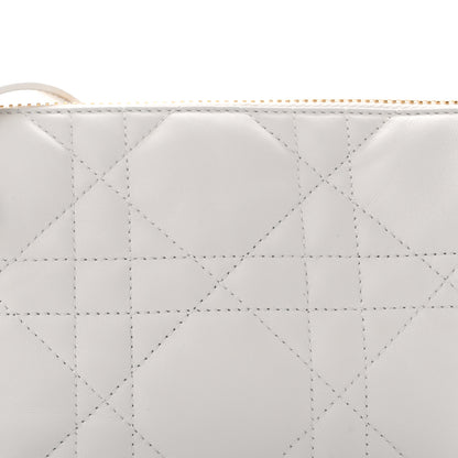 Christian Dior Lambskin Cannage Small Dior Vibe Hobo Bag Latte 8 of 11