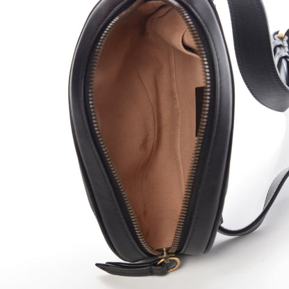 Gucci Calfskin Matelasse GG Marmont Belt Bag 85 34 Black 5 of 8