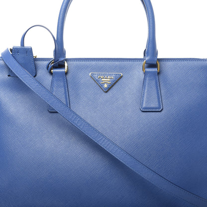 Prada Saffiano Medium Galleria Double Zip Tote Azzurro 11 of 16