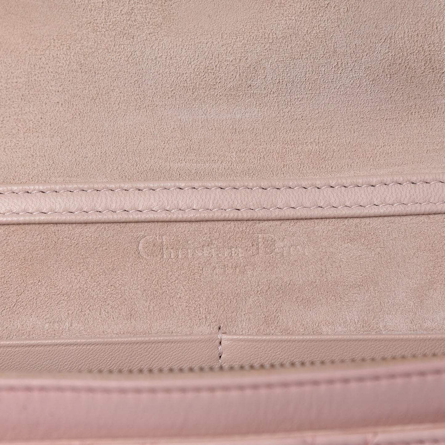 Lambskin Cannage Dioraddict Wallet On Chain Clutch Rose Poudre