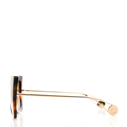 Gucci Acetate Oversize Square Frame GG0435S Sunglasses Havana 3 of 7