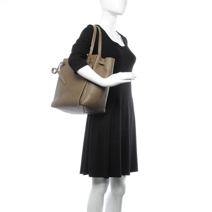 Celine Soft Grained Calfskin Small Belt Cabas Phantom Taupe 2 of 15