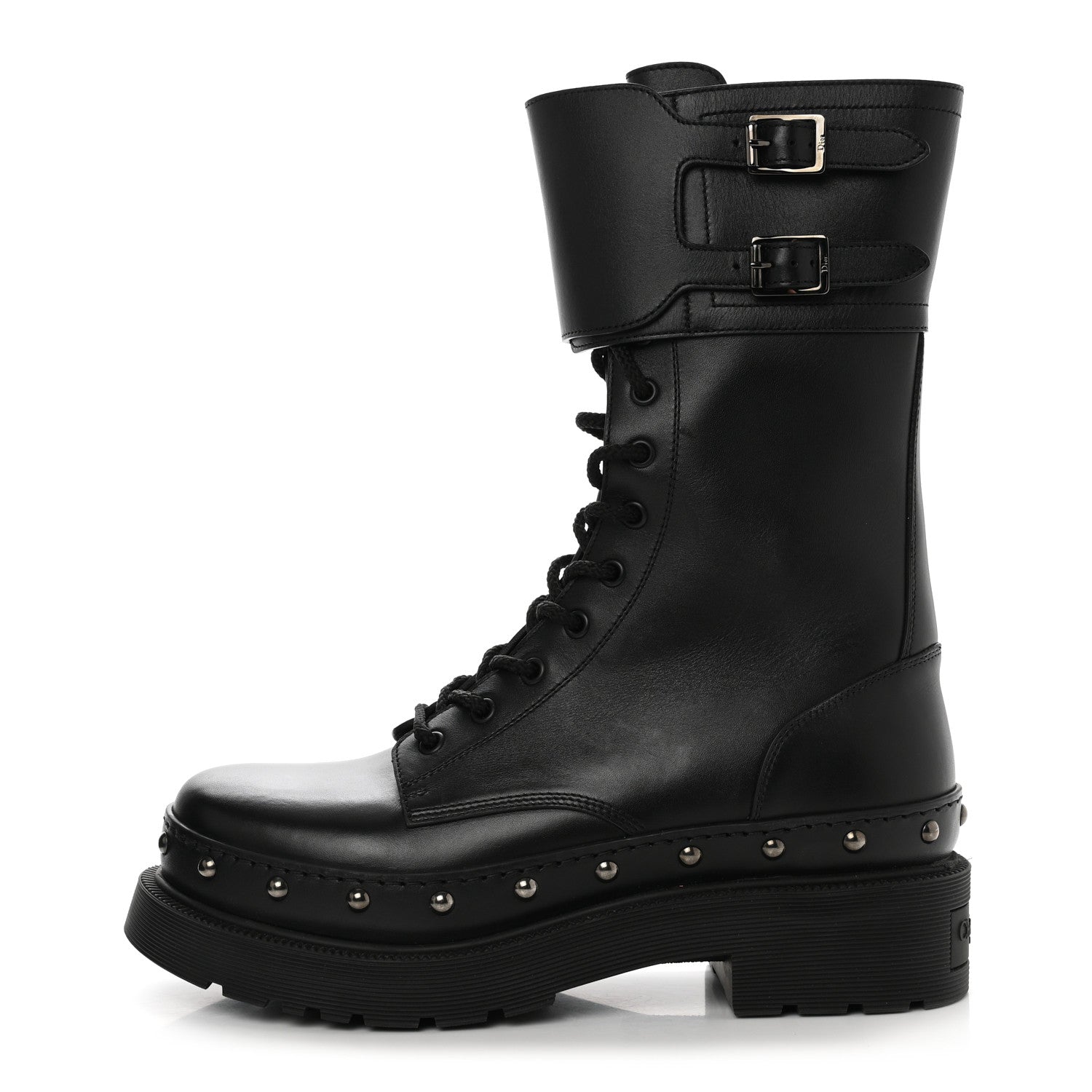 Christian Dior Calfskin Diorquake 25mm Combat Boots 41 Black 1 of 9