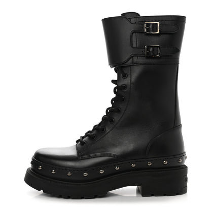 Christian Dior Calfskin Diorquake 25mm Combat Boots 41 Black 1 of 9