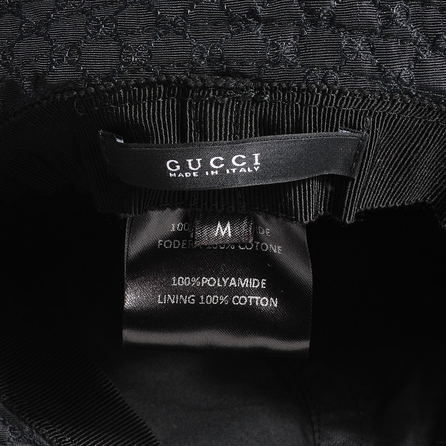Gucci Monogram Bucket Hat Black Medium 3 of 5