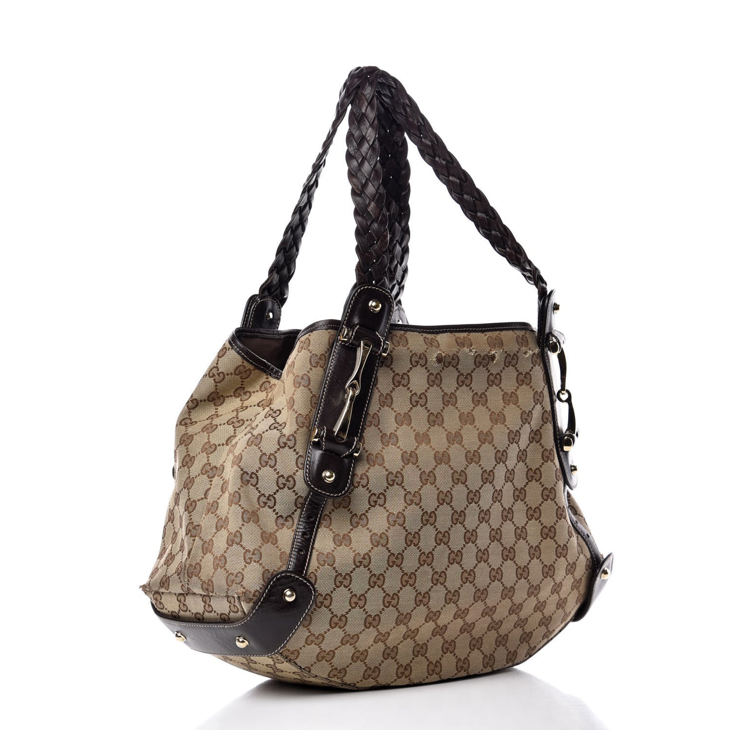 Monogram Medium Pelham Shoulder Bag Dark Brown