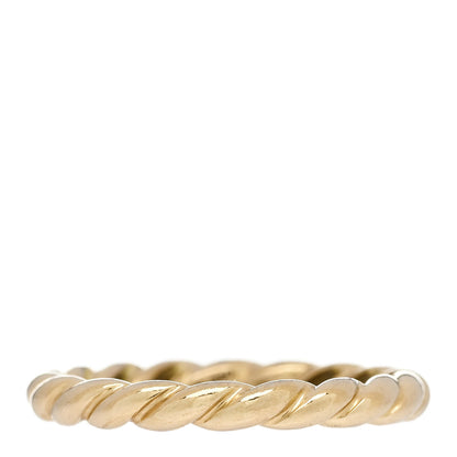 David Yurman 18K Yellow Gold 2.45mm Cable Classics Band Ring 50 5.5 1 of 4