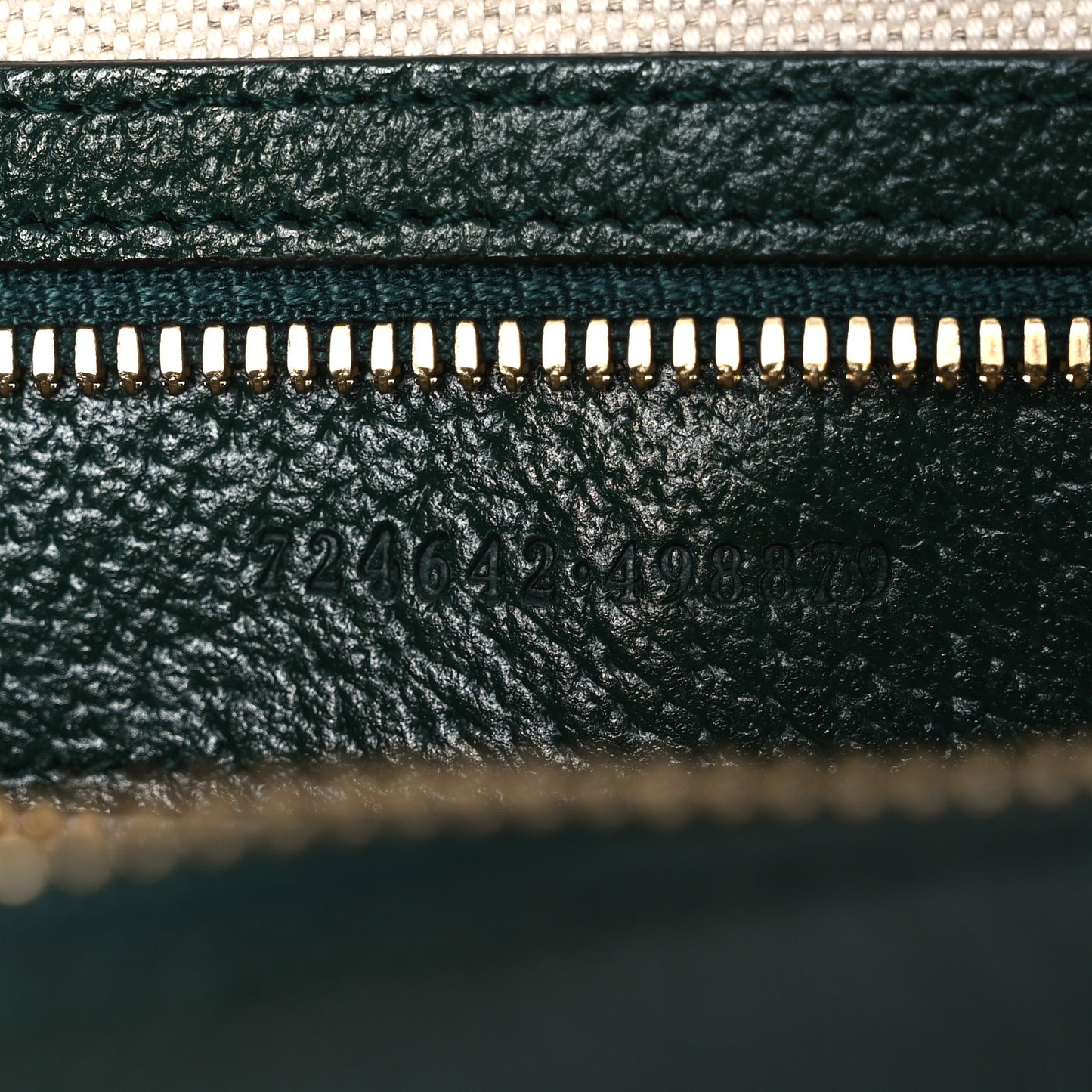 Textured Dollar Calfskin Web Medium Savoy Duffle Bag Green