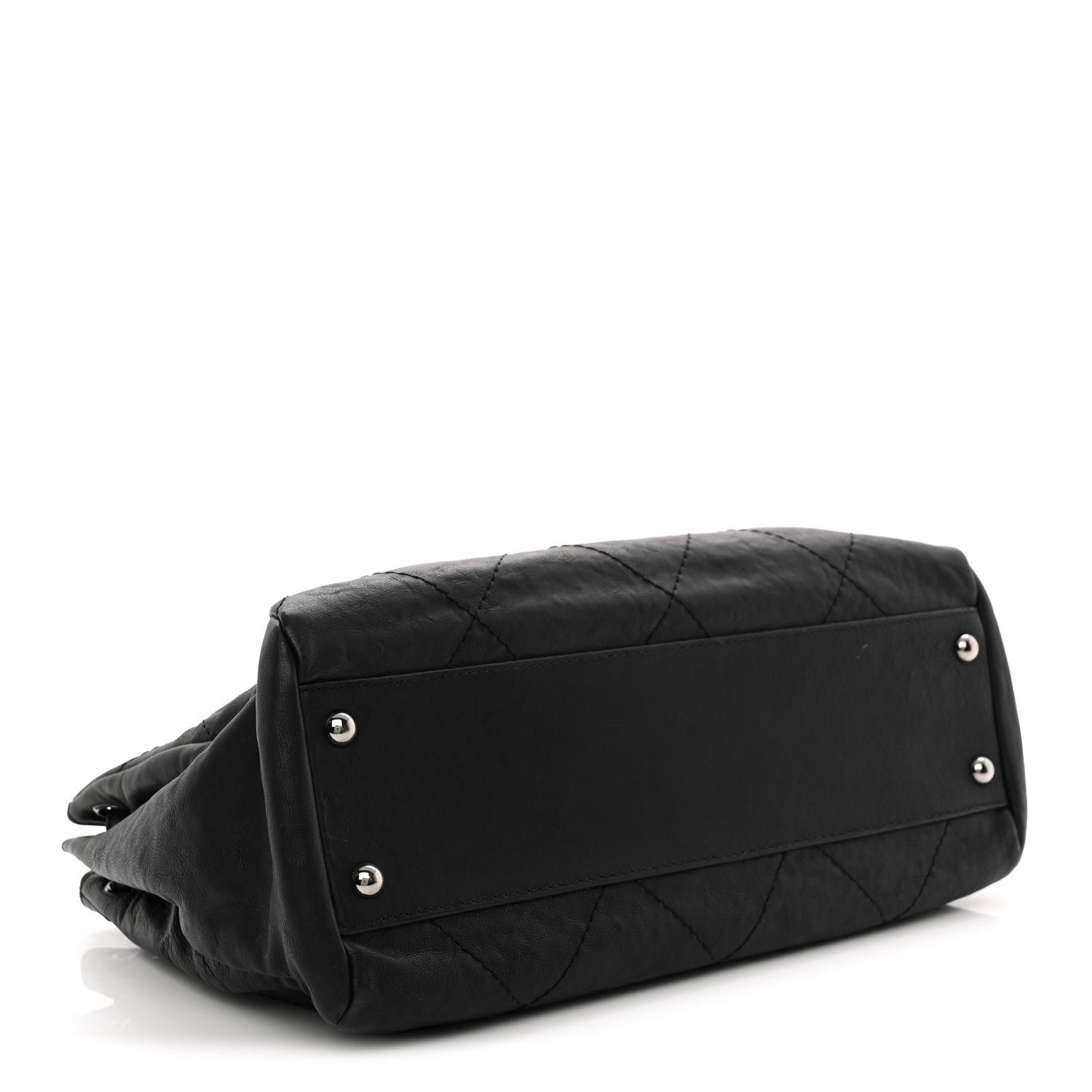 Chanel Calfskin Quilted Large Hamptons Flap Black 4 of 13