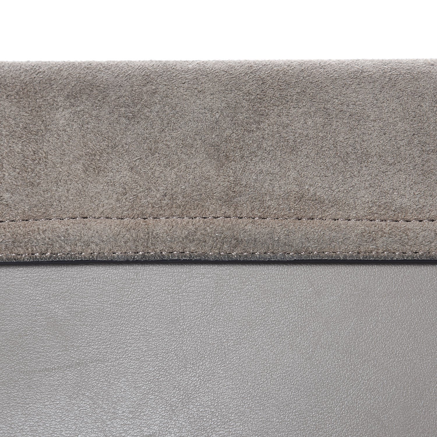 Chloe Suede Calfskin Faye Clutch Motty Grey 11 of 12