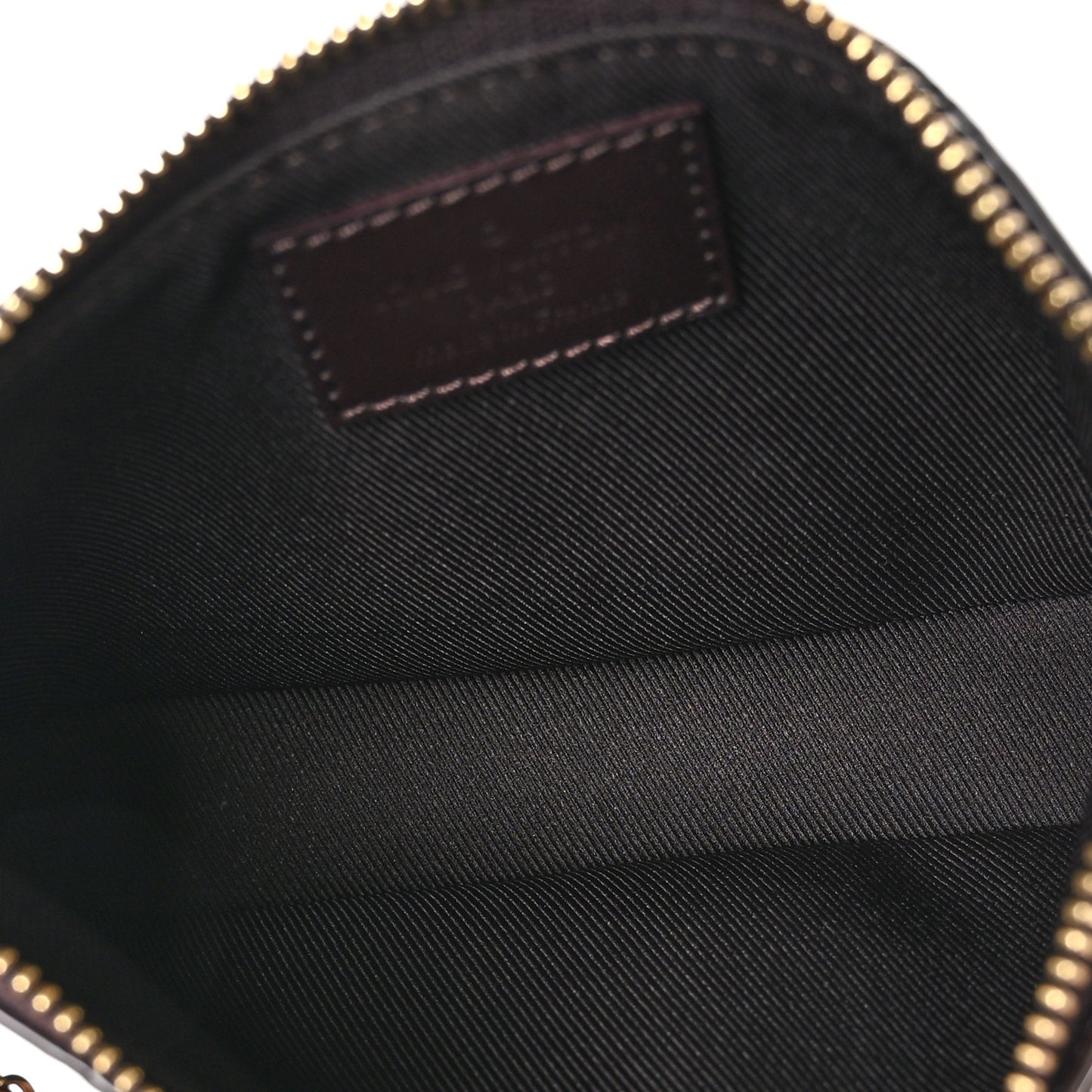 Vernis Monogram Mini Pochette Accessories Amarante