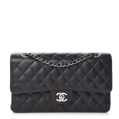 Chanel Caviar Quilted Medium Double Flap Black 1 of 12