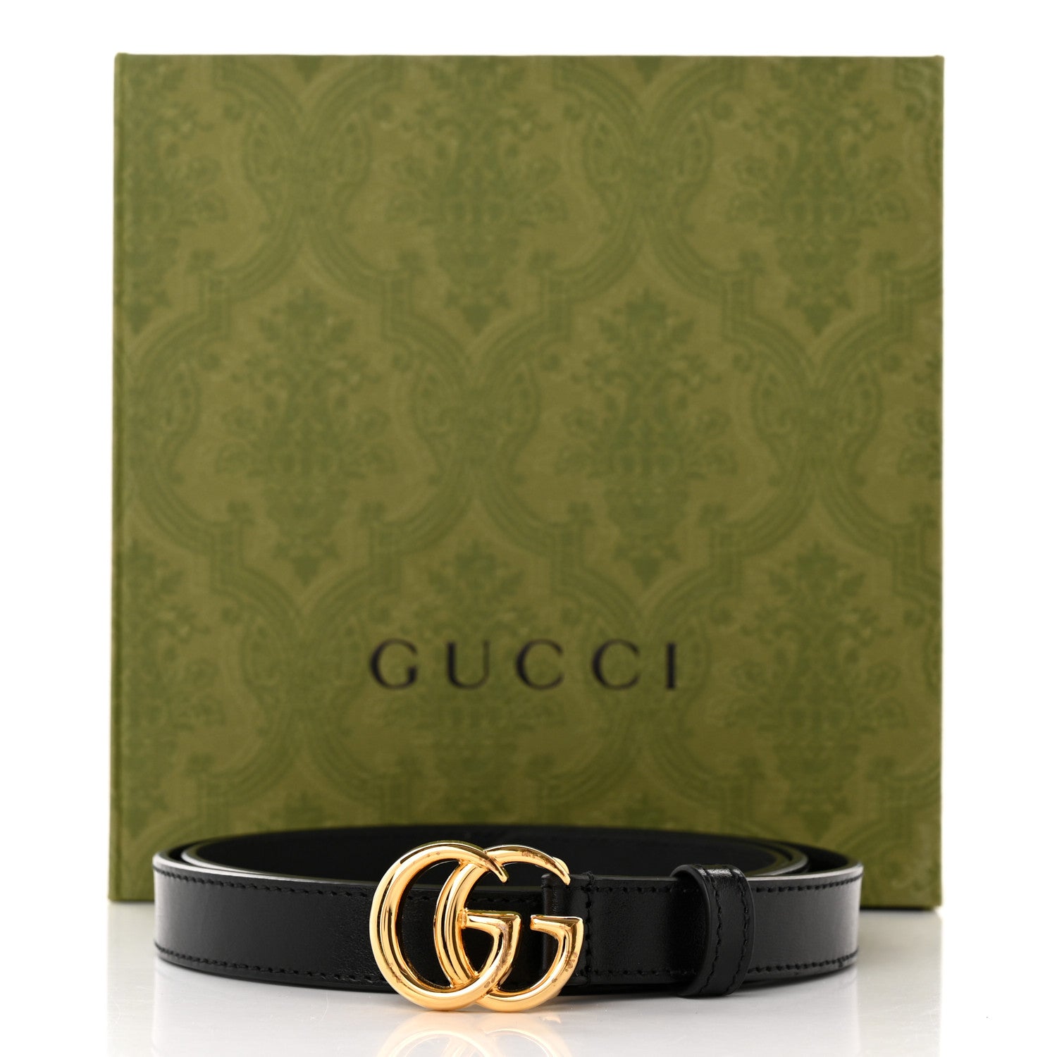 Gucci Plutone Calfskin Double G 20mm Belt 90 36 Black 8 of 8
