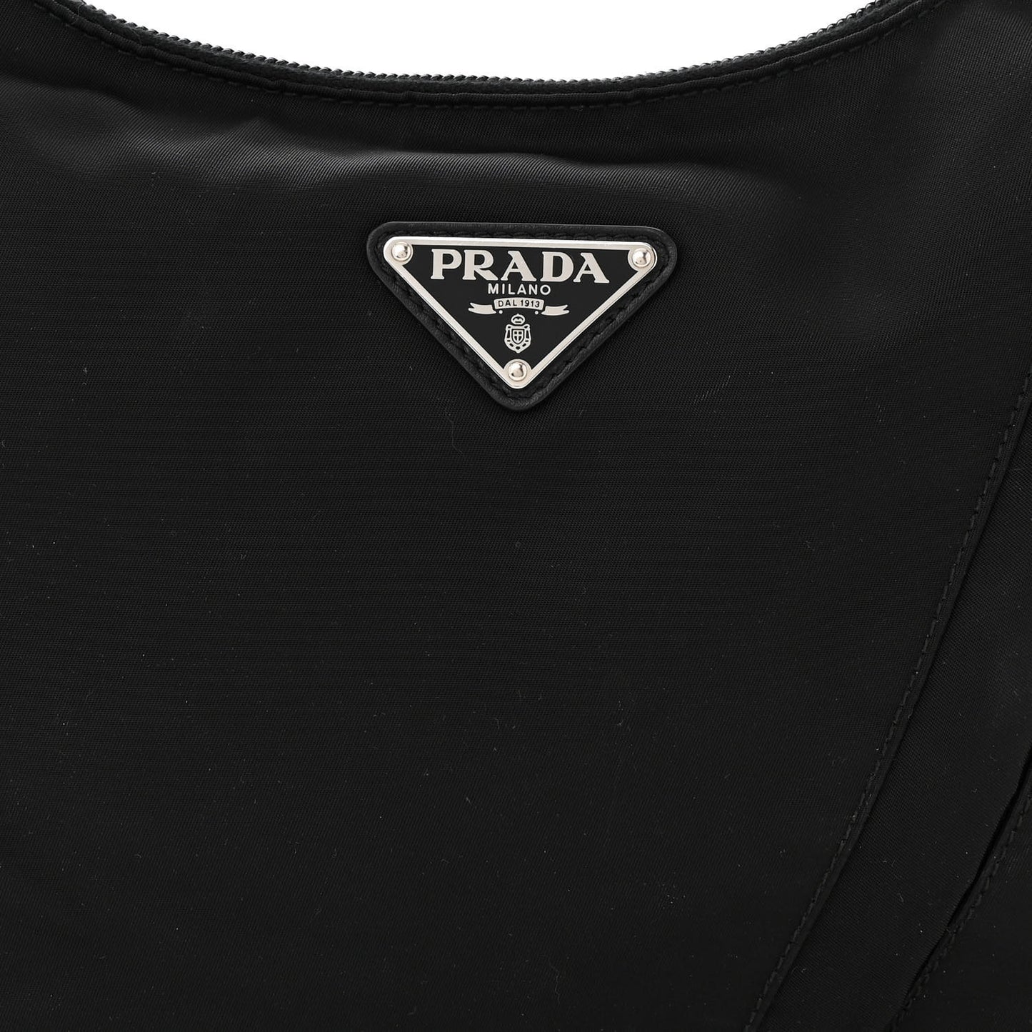 Tessuto Nylon Studded New Vela Hobo Black Fuoco