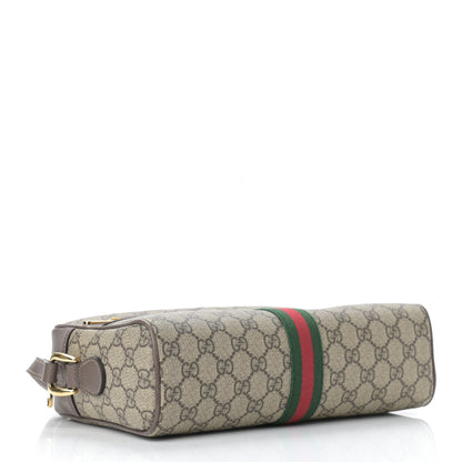 Gucci GG Supreme Monogram Web Small Ophidia Shoulder Bag Brown 4 of 9