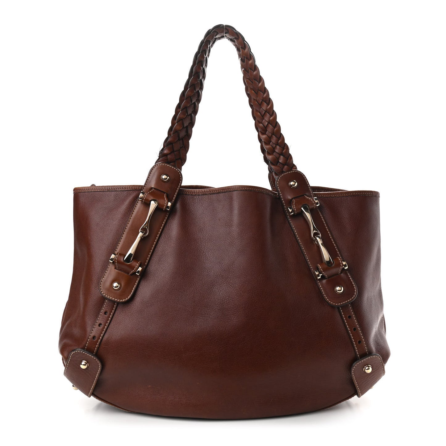 Calfskin Pelham Shoulder Bag Brown