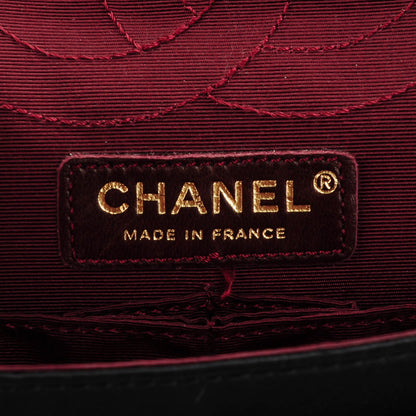 Chanel Satin Croc 2.55 Reissue 226 Double Flap Black 6 of 11