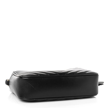 Saint Laurent Calfskin Matelasse Monogram Lou Camera Bag Black 4 of 9