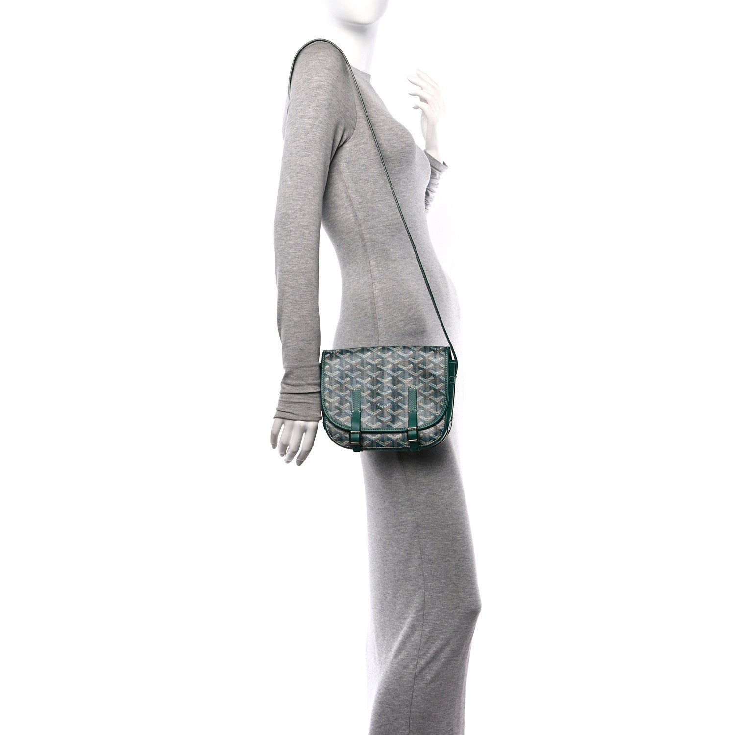 Goyard Goyardine Belvedere PM Messenger Bag Green 3 of 9
