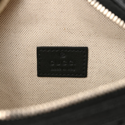 Gucci Calfskin GG Tennis Embossed Belt Bag Black 6 of 12