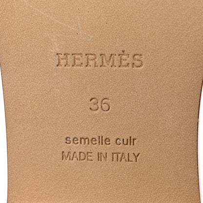 Hermes Toile H Oran Fringe Sandals 36 Vert 8 of 9