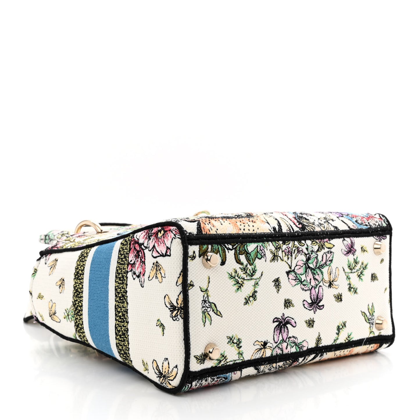 Canvas D-Constellation Embroidered Medium Lady D-Lite Latte Multicolor