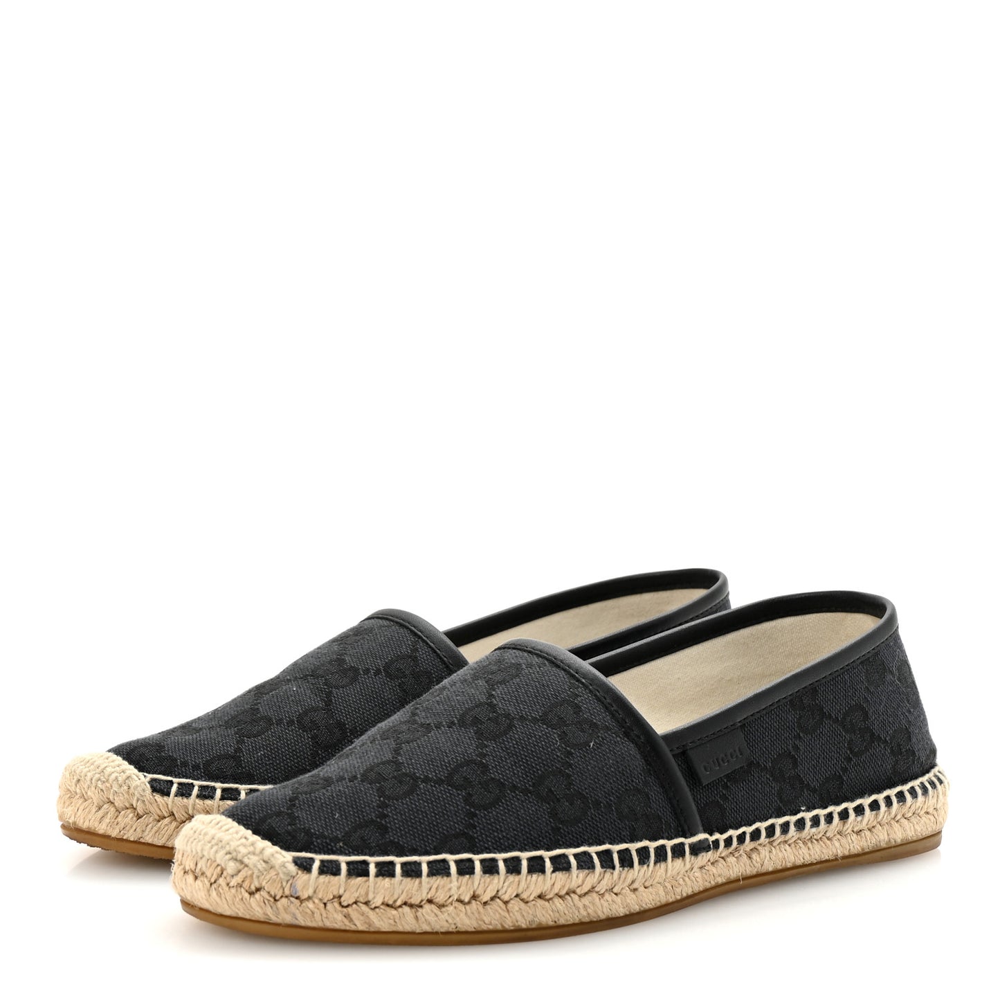 Monogram Espadrilles 37.5 Black