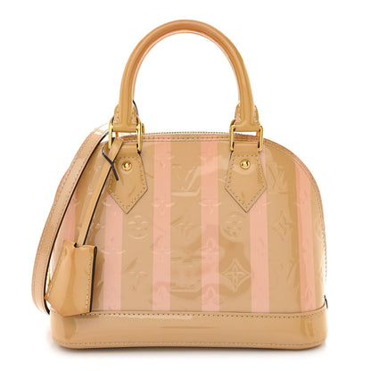 Louis Vuitton Vernis Rayures Alma BB Dune 1 of 15