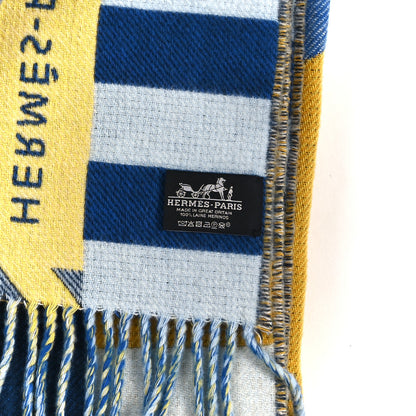 Hermes Wool Cashmere Optimist 24 Blanket Jaune D'or 3 of 3