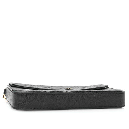 Louis Vuitton Empreinte Pochette Felicie Chain Wallet Black 5 of 11