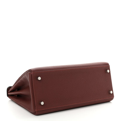 Hermes Togo Kelly Retourne 28 Rouge H 4 of 11