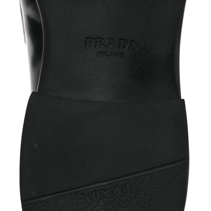 Prada Vernice Triangle 50mm Loafers 39 Black 8 of 11