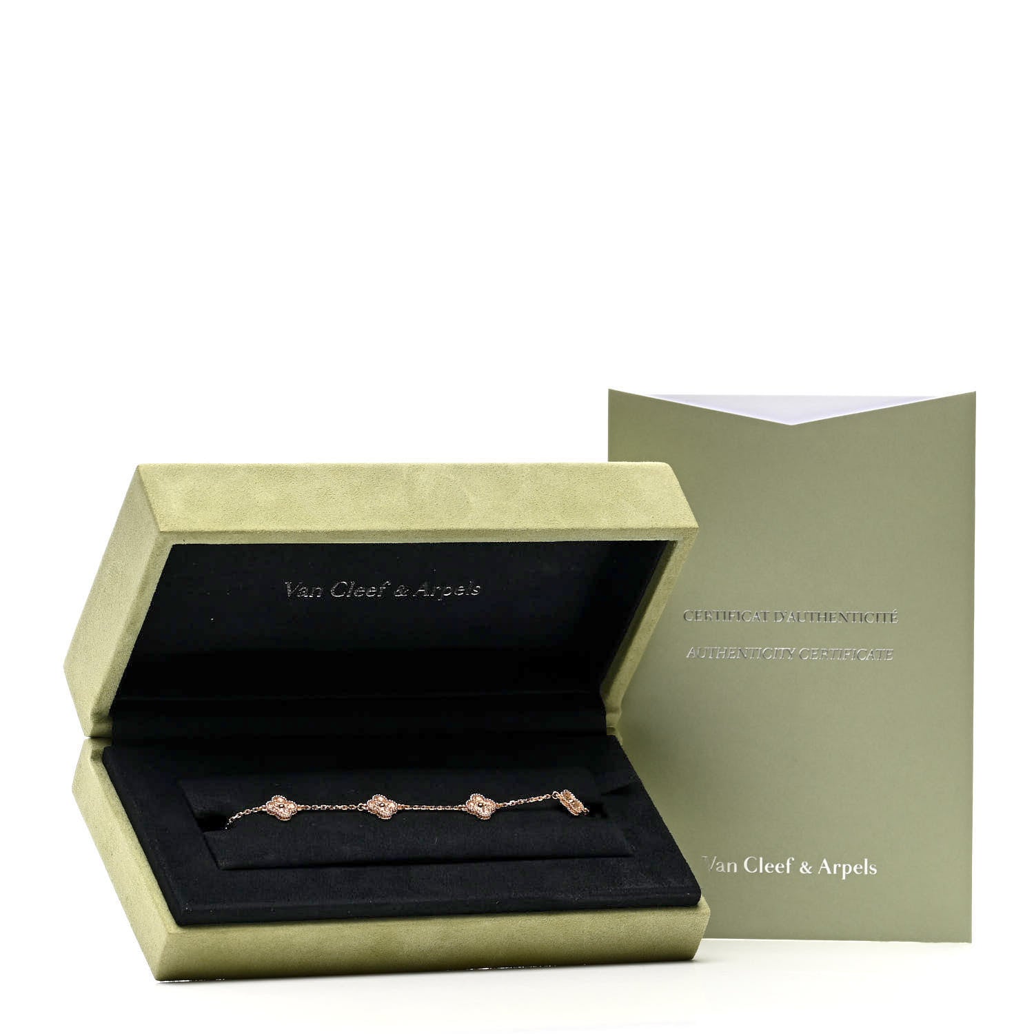 Van Cleef & Arpels 18K Rose Gold 6 Motifs Sweet Alhambra Bracelet 5 of 5