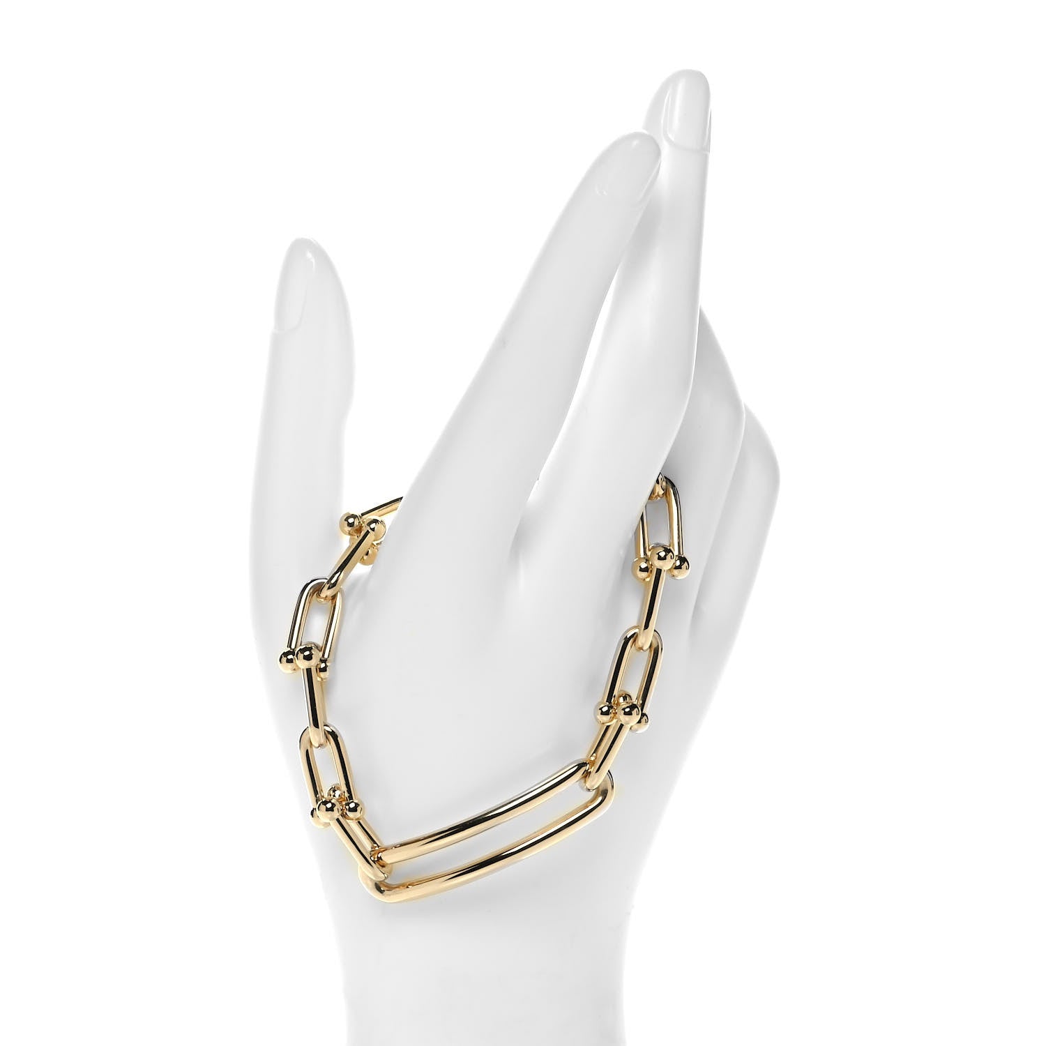 Tiffany 18K Yellow Gold Extra Large HardWear Link Bracelet 2 of 5