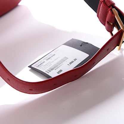 Saint Laurent Grain De Poudre Monogram Belt Bag Rouge Eros 10 of 11