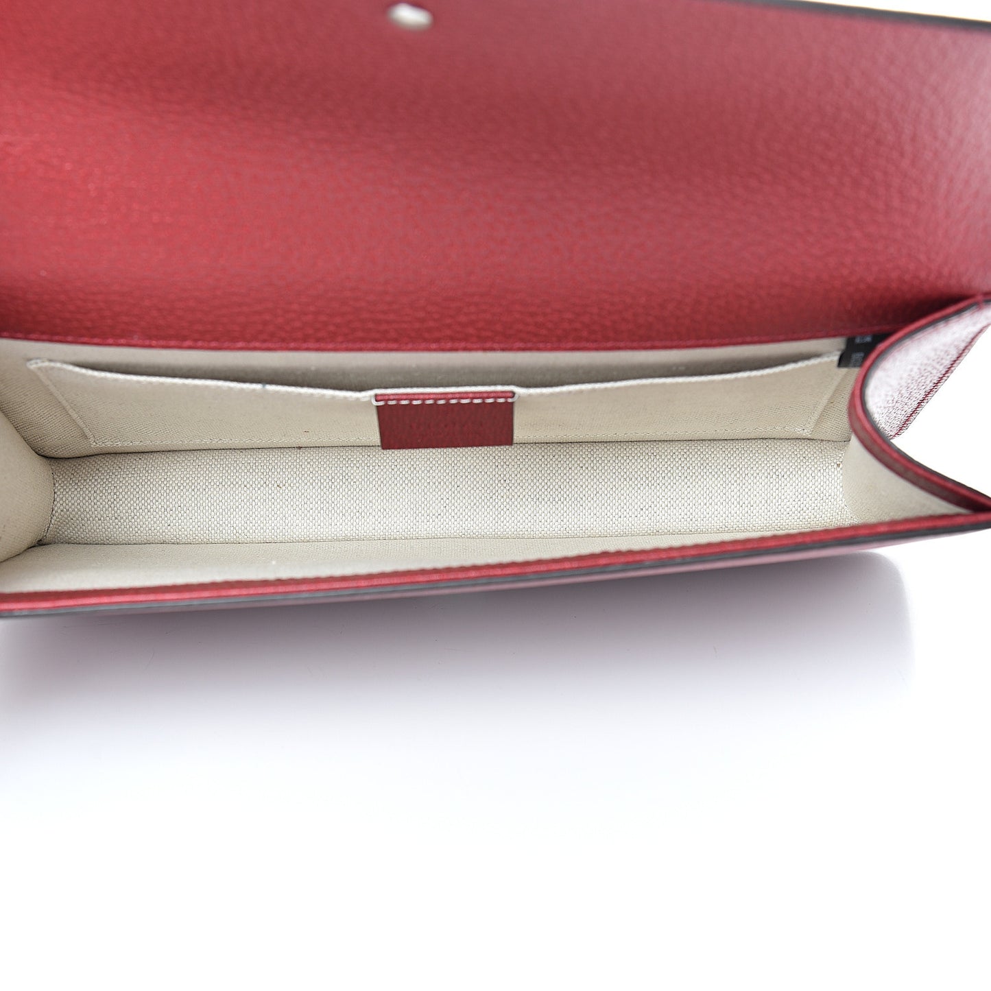 Grained Calfskin Dionysus Clutch Wristlet Red