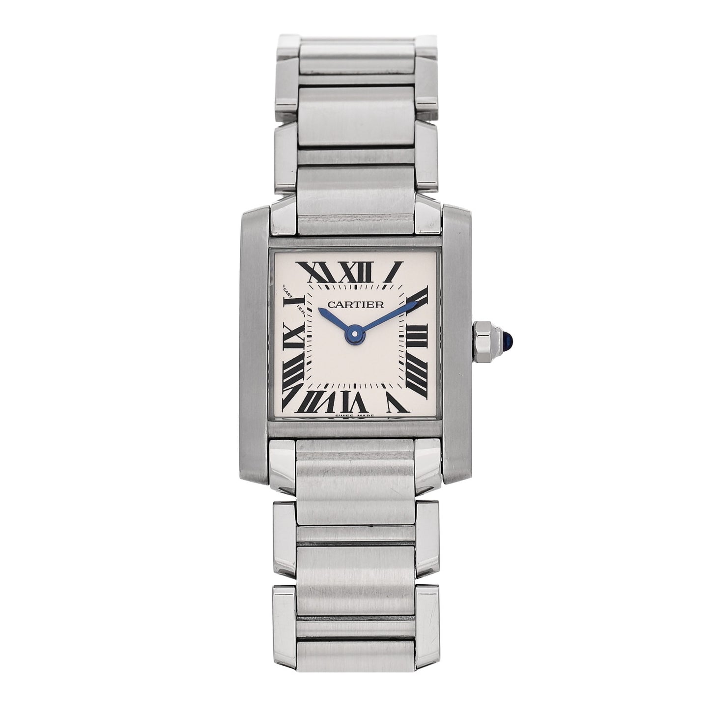 Stainless Steel 20mm Tank Francaise Quartz Watch