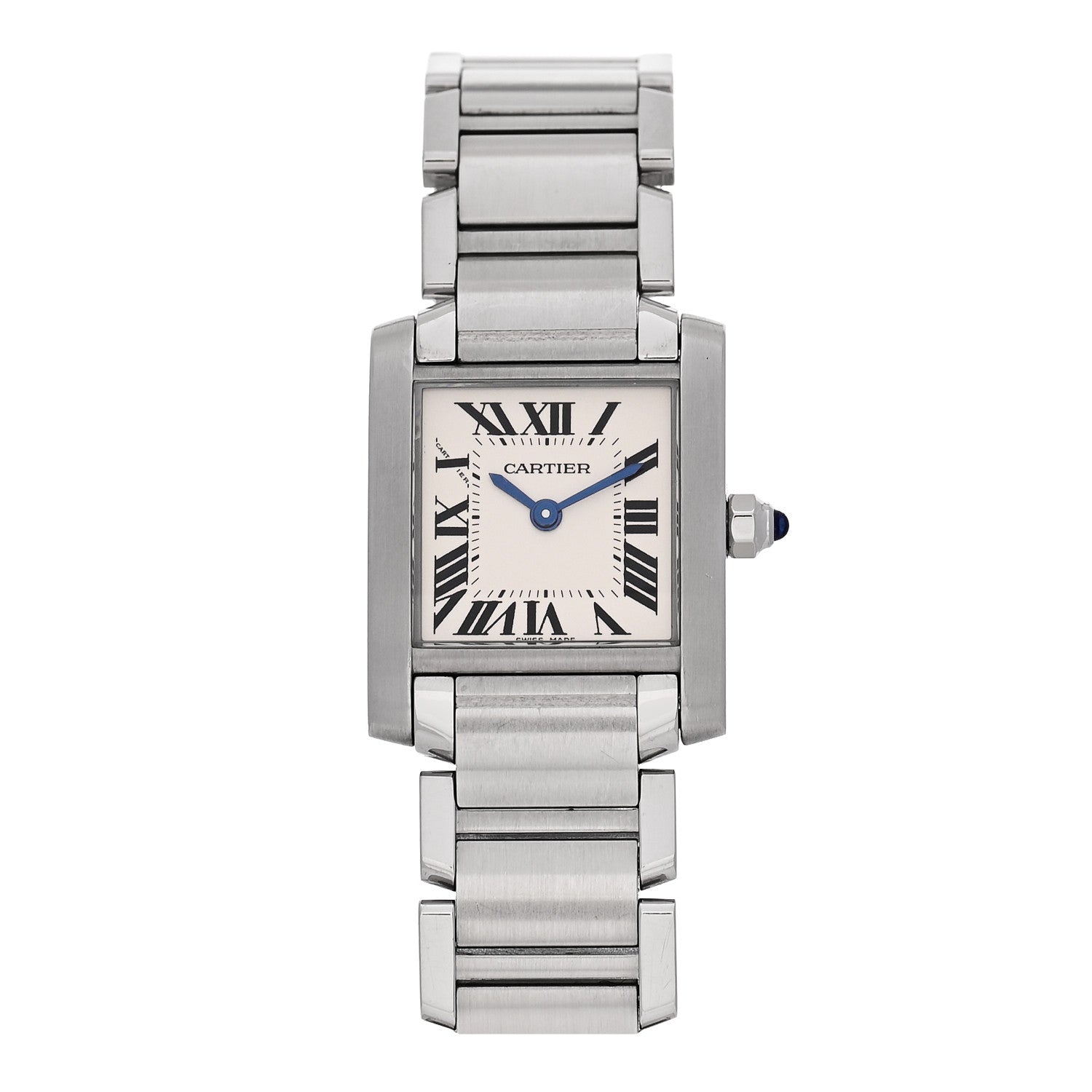 Cartier Stainless Steel 20mm Tank Francaise Quartz Watch 1 of 5