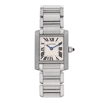 Cartier Stainless Steel 20mm Tank Francaise Quartz Watch 1 of 5