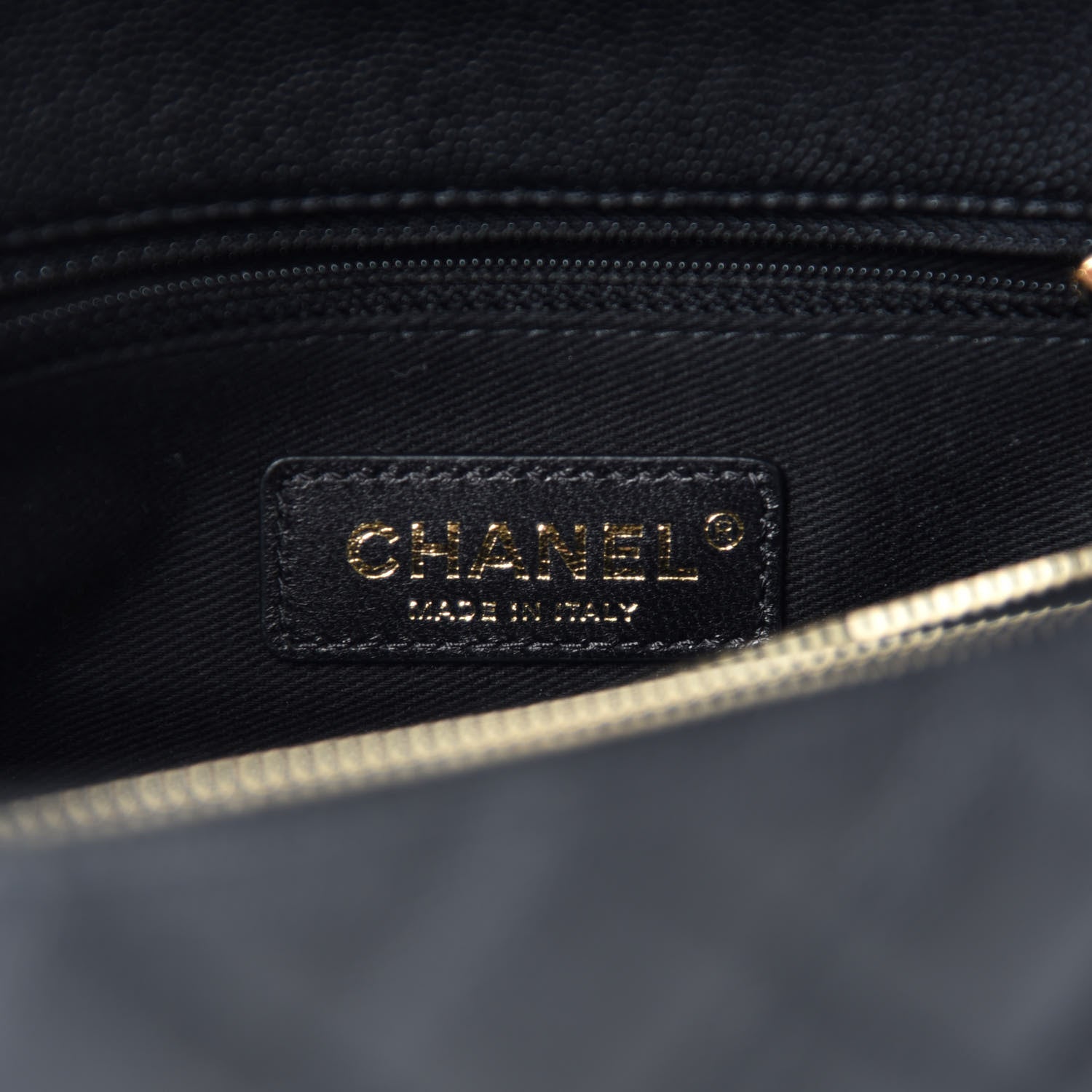 Chanel Caviar Lizard Embossed Quilted Small Coco Handle Flap Black 8 of 11