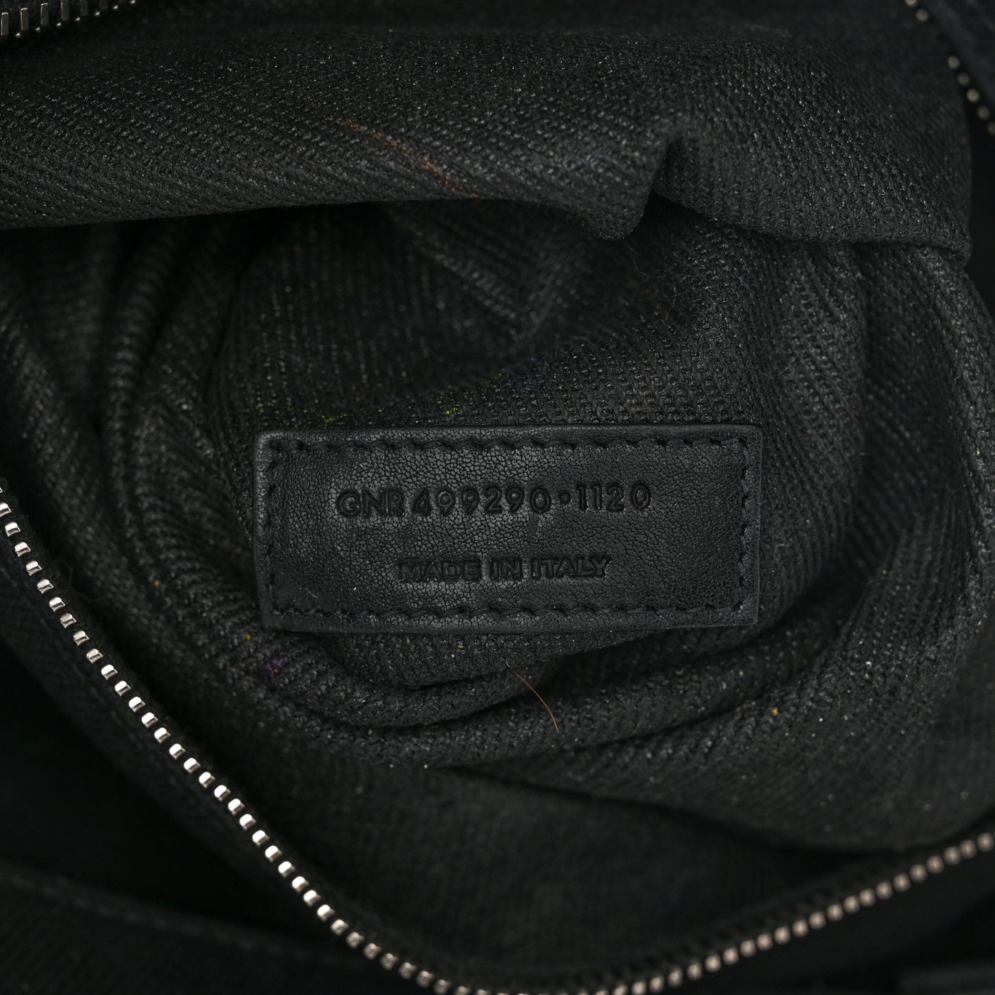 Linen Calfskin Rive Gauche Tote Black