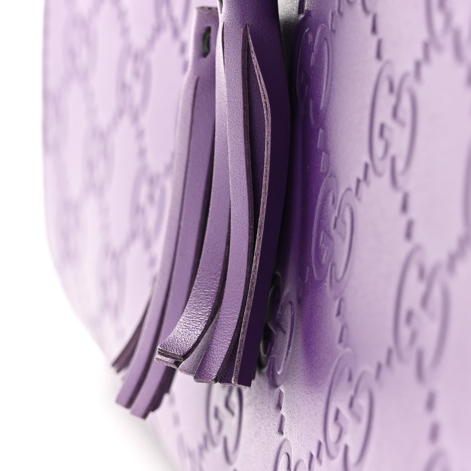 Gucci Guccissima Small Emily Chain Shoulder Bag Purple 11 of 11
