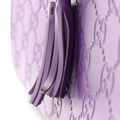 Gucci Guccissima Small Emily Chain Shoulder Bag Purple 11 of 11